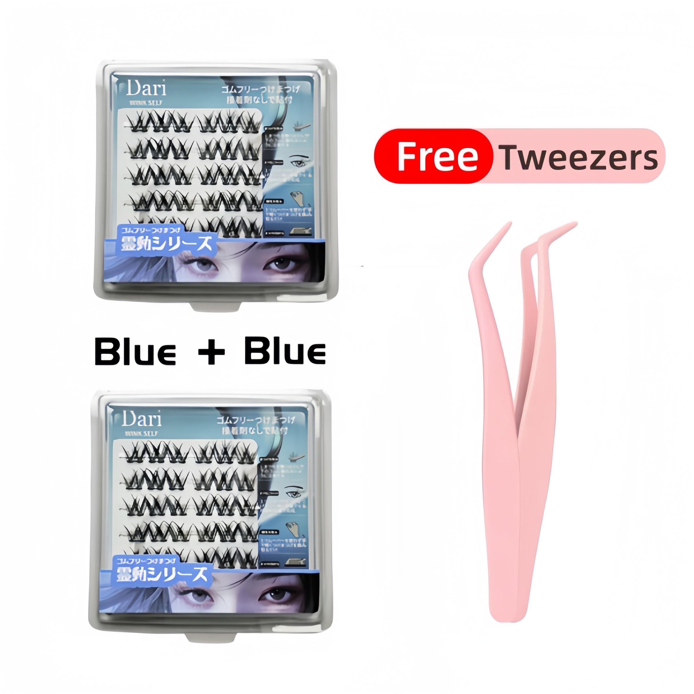 [Free Tweezer]36 Cluster Dari Agile Series False Eyelashes Self-Adhesive New Upgraded Softer Lashes Glue-Free 10-12mm