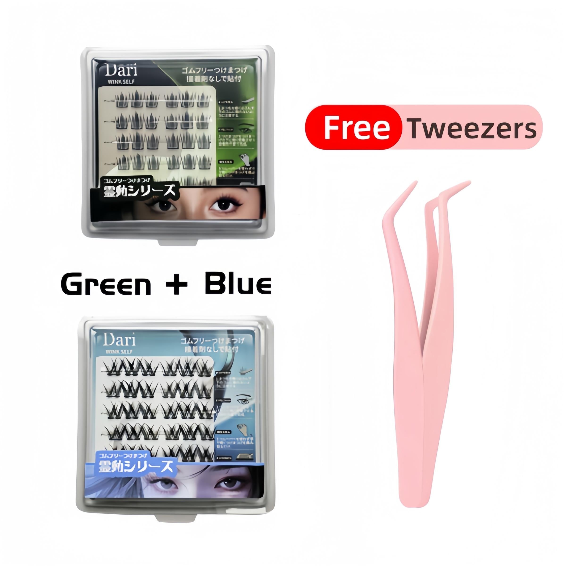 36 Cluster Dari Agile Series False Eyelashes Self-Adhesive New Upgraded Softer Lashes Glue-Free 10-12mm