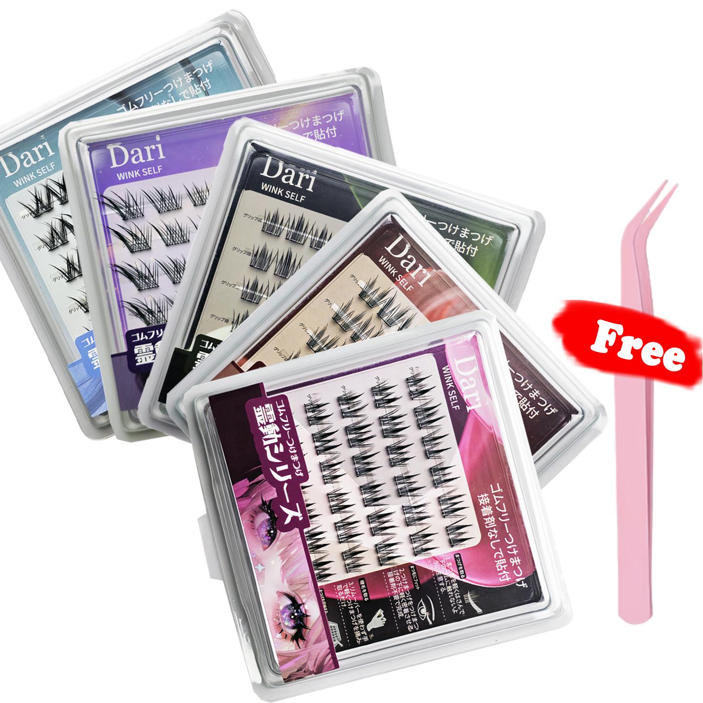 36 Cluster Dari Agile Series False Eyelashes Self-Adhesive New Upgraded Softer Lashes Glue-Free 10-12mm