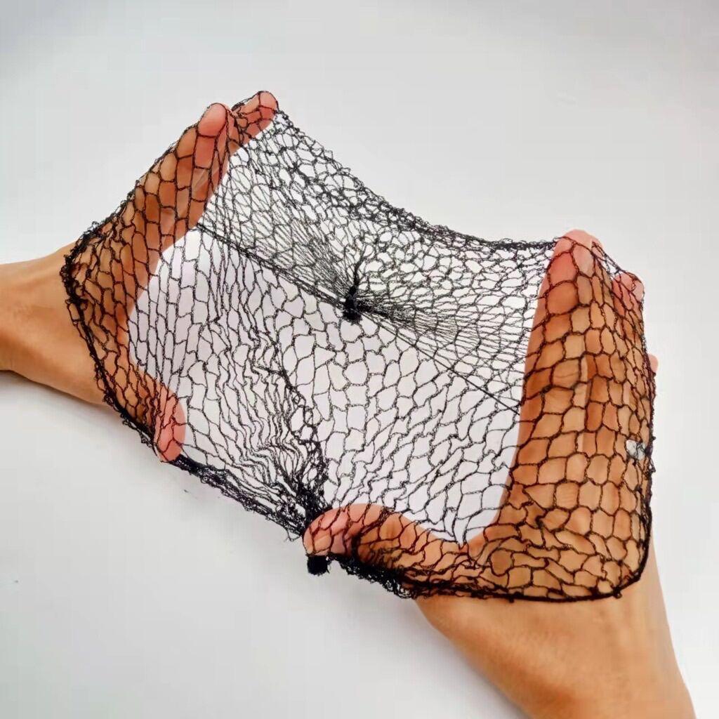 12pcs in 1 Pack-Hair Net Black Good Quality Reusable Extra Strong Full Coverage Comfortable Secure Fit Lightweight Breathable