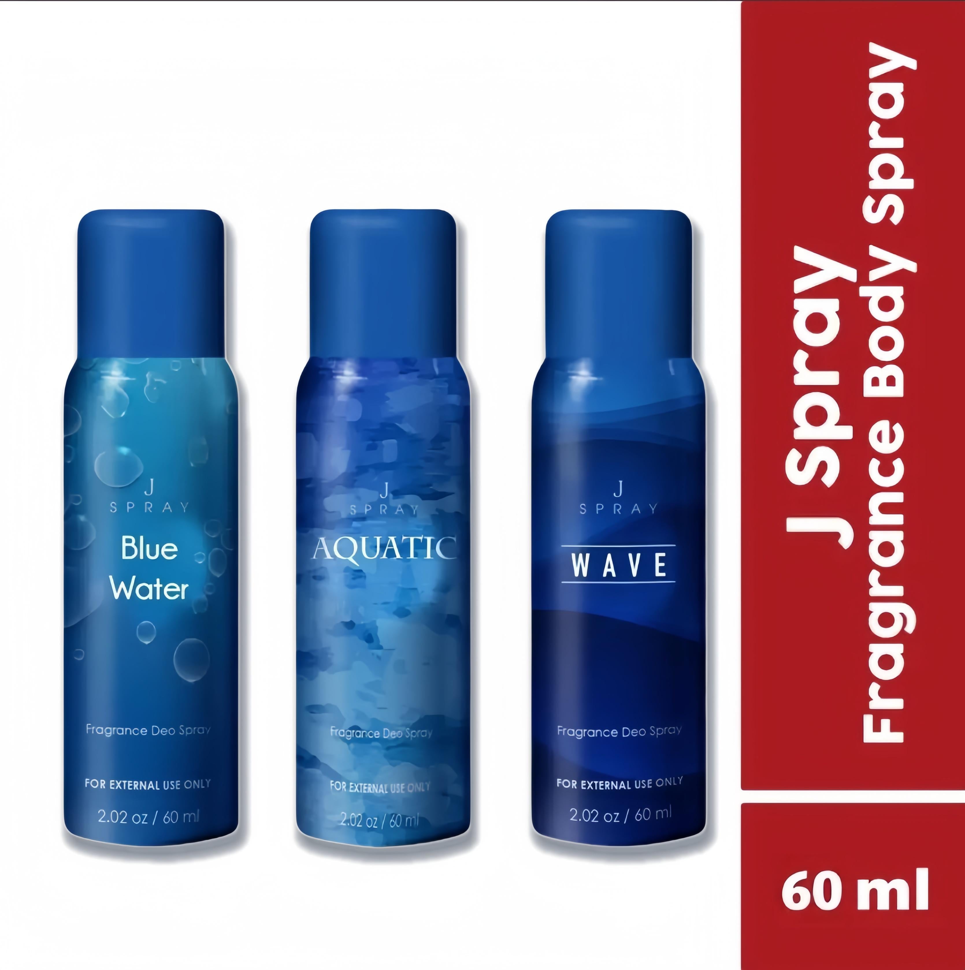 【COD】J-Spray Blue Series 60ml (1/2pcs) | Long-Lasting Fragrance