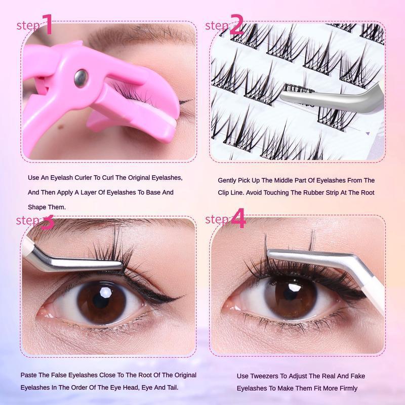 [Free Tweezer]36 Cluster Dari Agile Series False Eyelashes Self-Adhesive New Upgraded Softer Lashes Glue-Free 10-12mm