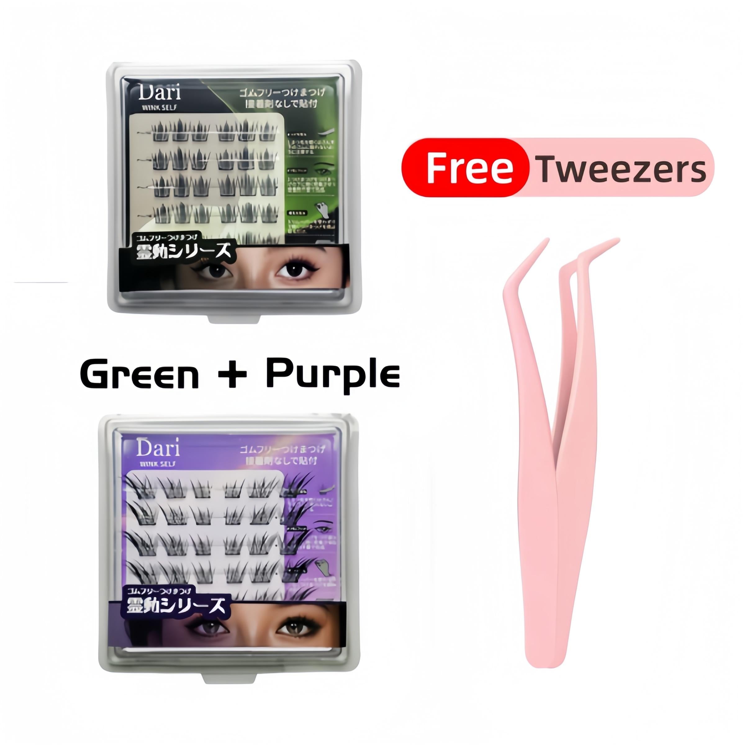 36 Cluster Dari Agile Series False Eyelashes Self-Adhesive New Upgraded Softer Lashes Glue-Free 10-12mm