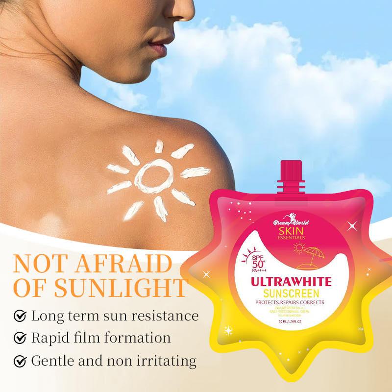 【24H Shipped】DW Ultra Fresh SPF50 PA++++ Lightweight Gel-Cream Sunscreen | Whitening, Anti-Aging, No Whitecast, Glowing Finish for All Skin