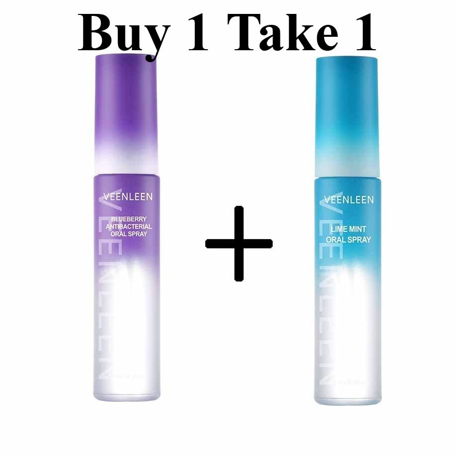 Buy 1 Take 1-Veenleen Blueberry Oral spray Mint Breath Refresher Eliminates Smoke