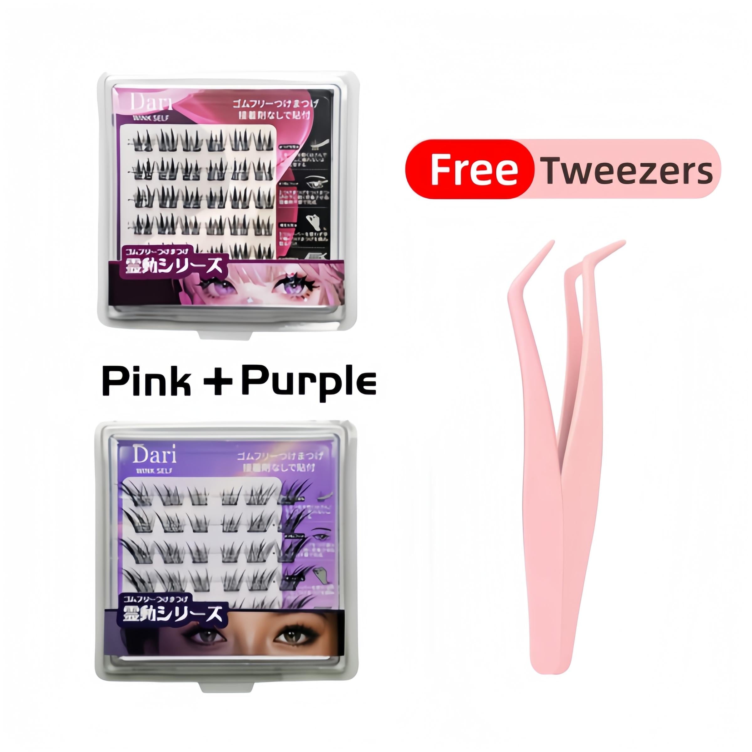 [Free Tweezer]36 Cluster Dari Agile Series False Eyelashes Self-Adhesive New Upgraded Softer Lashes Glue-Free 10-12mm