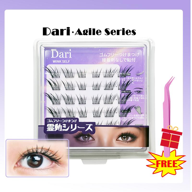 36 Cluster Dari Agile Series False Eyelashes Self-Adhesive New Upgraded Softer Lashes Glue-Free 10-12mm