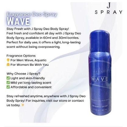 【COD】J-Spray Blue Series 60ml (1/2pcs) | Long-Lasting Fragrance