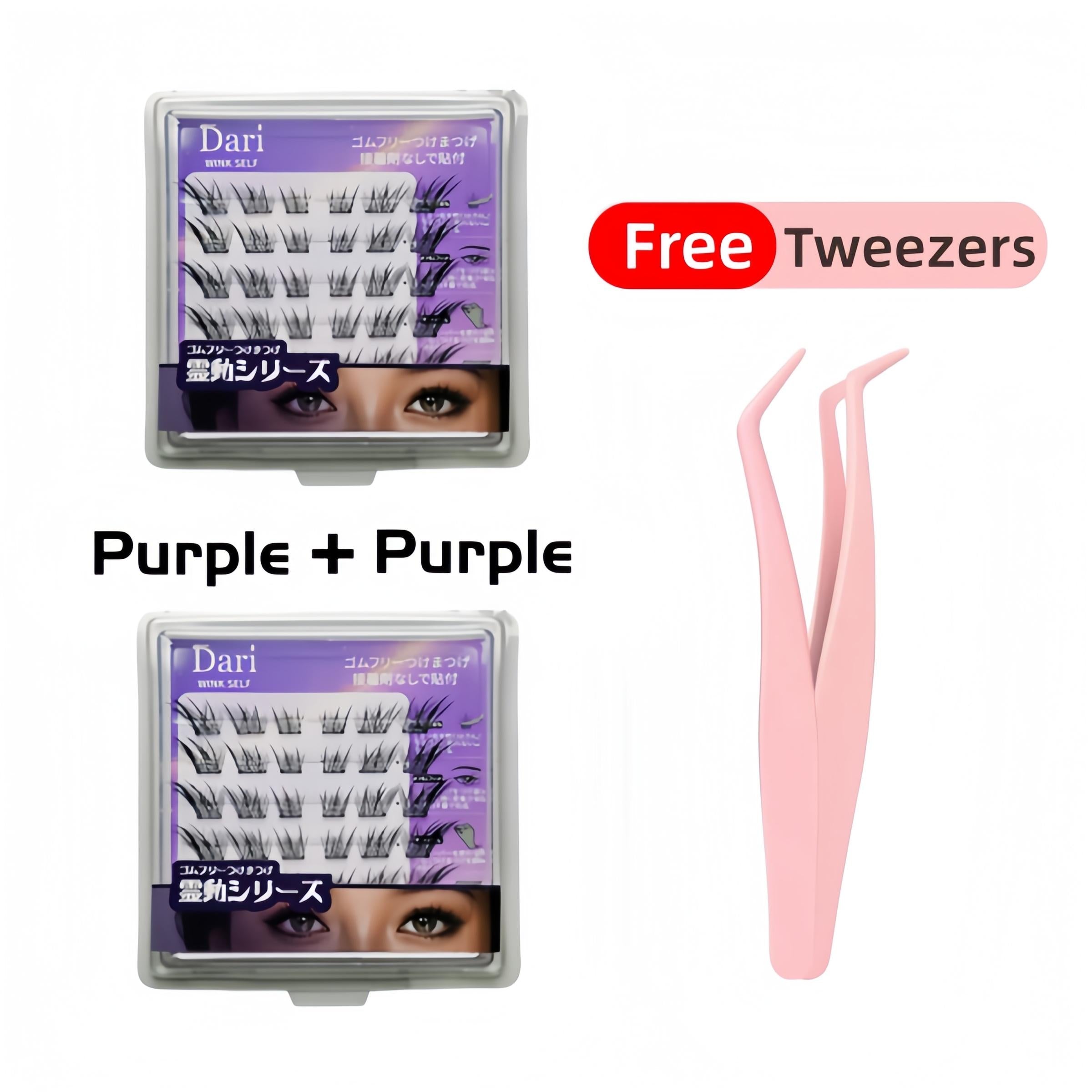 [Free Tweezer]36 Cluster Dari Agile Series False Eyelashes Self-Adhesive New Upgraded Softer Lashes Glue-Free 10-12mm