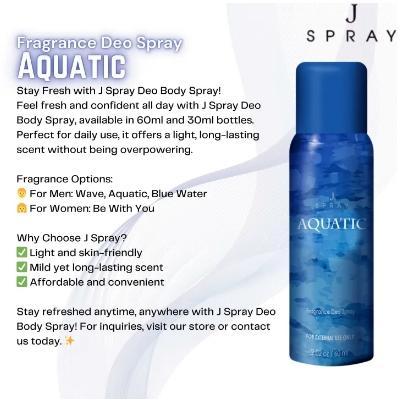【COD】J-Spray Blue Series 60ml (1/2pcs) | Long-Lasting Fragrance