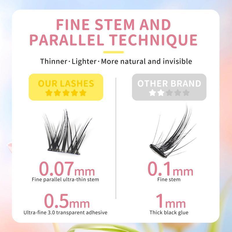 [Free Tweezer]36 Cluster Dari Agile Series False Eyelashes Self-Adhesive New Upgraded Softer Lashes Glue-Free 10-12mm