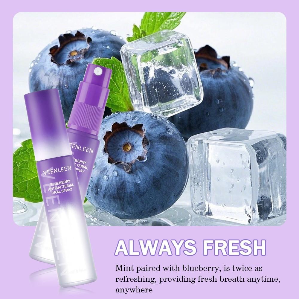 Buy 1 Take 1-Veenleen Blueberry Oral spray Mint Breath Refresher Eliminates Smoke