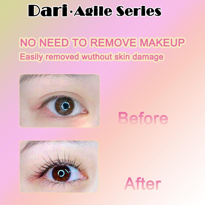 36 Cluster Dari Agile Series False Eyelashes Self-Adhesive New Upgraded Softer Lashes Glue-Free 10-12mm