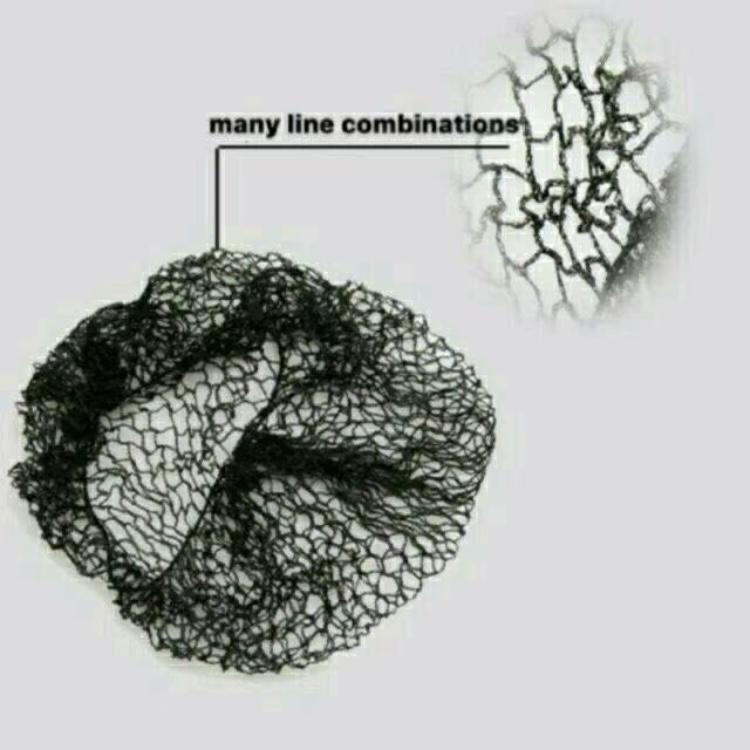 12pcs in 1 Pack-Hair Net Black Good Quality Reusable Extra Strong Full Coverage Comfortable Secure Fit Lightweight Breathable