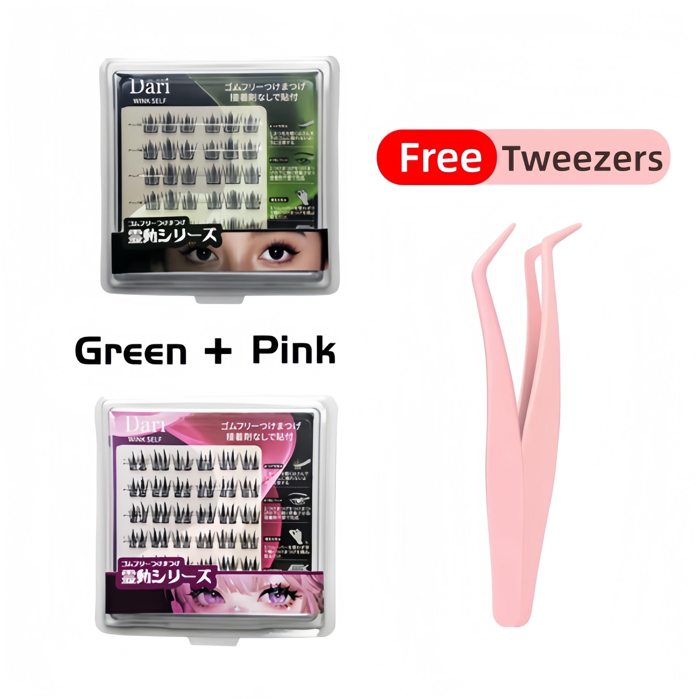 [Free Tweezer]36 Cluster Dari Agile Series False Eyelashes Self-Adhesive New Upgraded Softer Lashes Glue-Free 10-12mm
