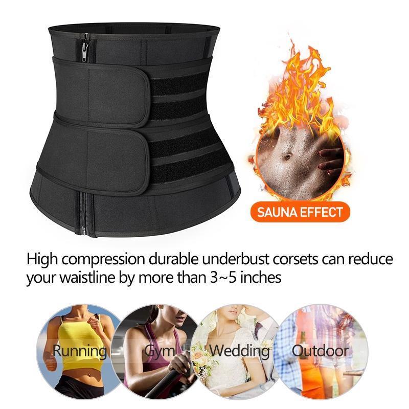 MCY Women WAIST Trainer Corset Trimmer Belt / Compression Body Shaper Cincher for Women Weight Loss / Sauna Sweat Workout Fitness Sport Girdle Belt