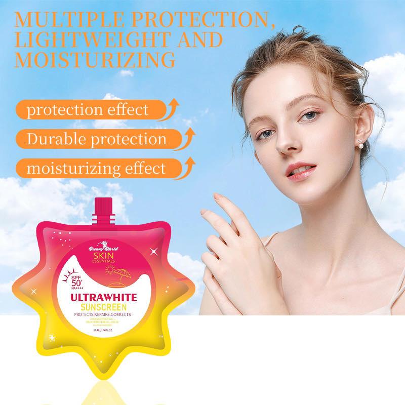 【24H Shipped】DW Ultra Fresh SPF50 PA++++ Lightweight Gel-Cream Sunscreen | Whitening, Anti-Aging, No Whitecast, Glowing Finish for All Skin