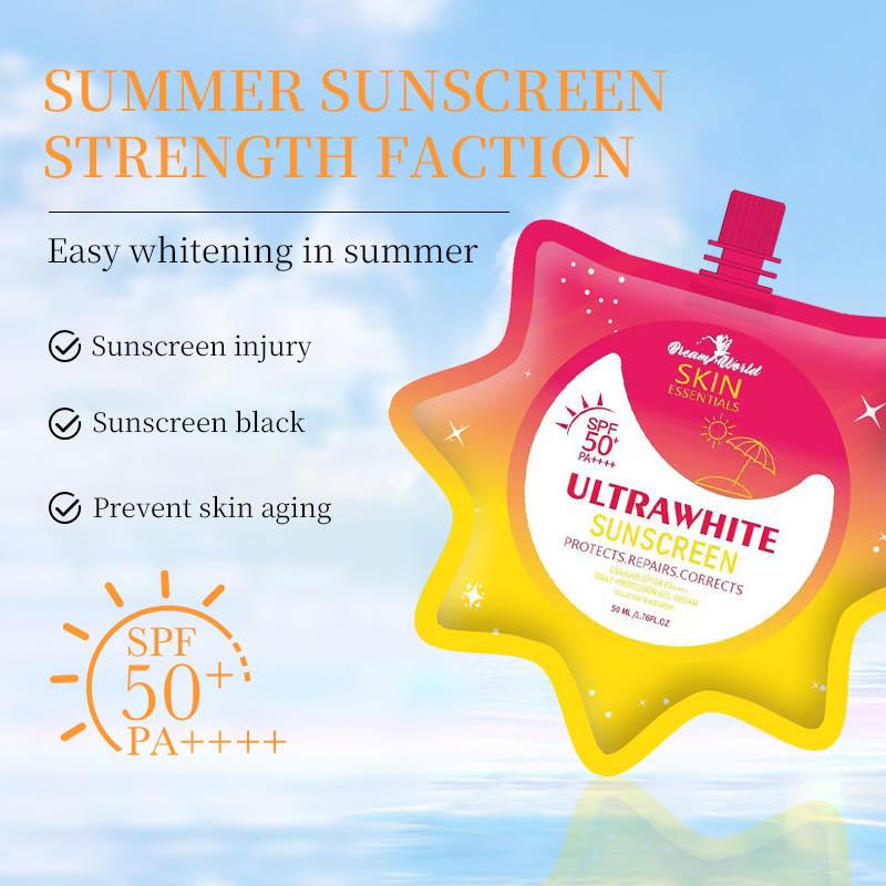 【24H Shipped】DW Ultra Fresh SPF50 PA++++ Lightweight Gel-Cream Sunscreen | Whitening, Anti-Aging, No Whitecast, Glowing Finish for All Skin